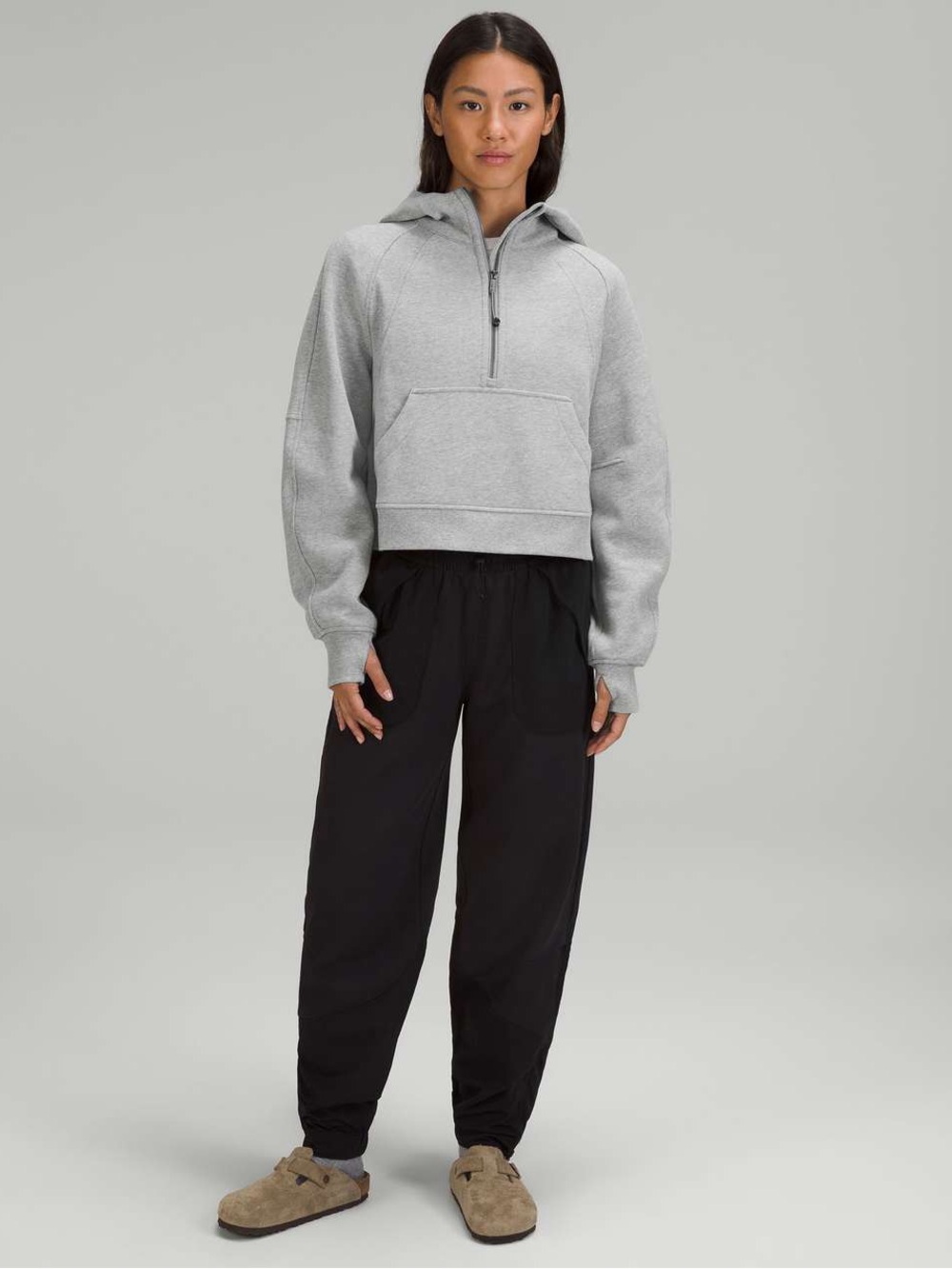 Lululemon Scuba Oversized Half-Zip Hoodie
Heathered Core Medium Grey Sweatshirt - Picture 14 of 14